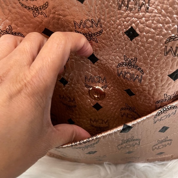 MCM Backpack w/ Chain Pouch - Picture 9 of 16